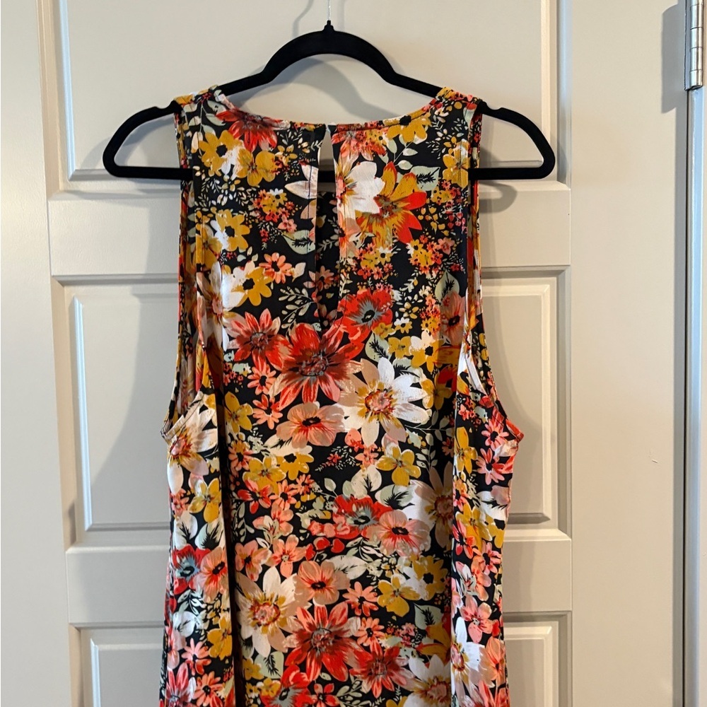 Natural Life Floral Patterned maxi Dress with same pockets L/XL - Picture 9 of 9
